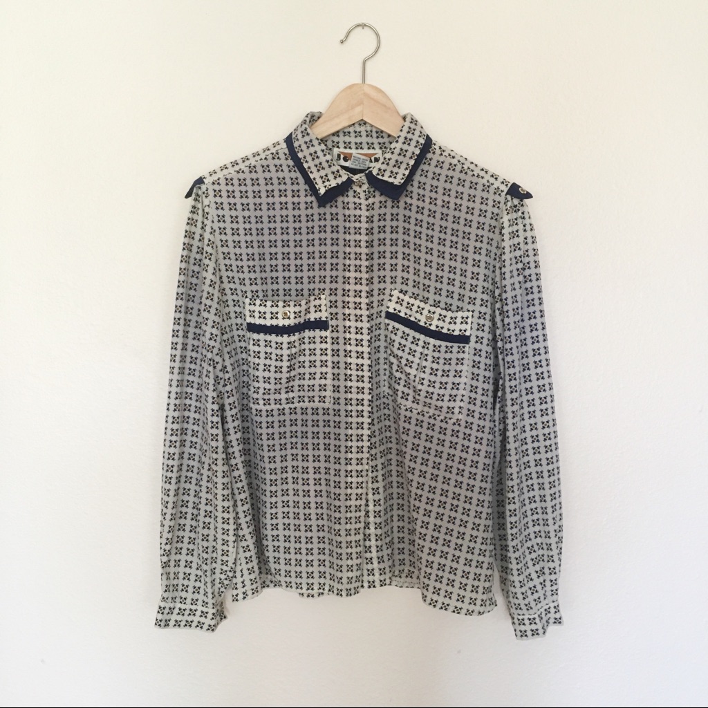 Vintage Patterned Button Down